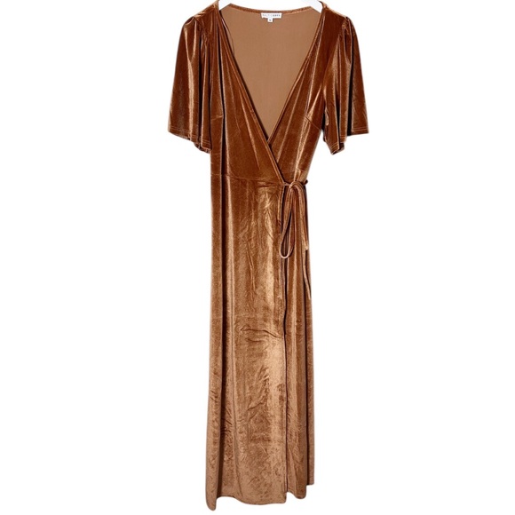 Baltic Born‎ Meghan Velvet Wrap Maxi Dress Size XL - Picture 2 of 9